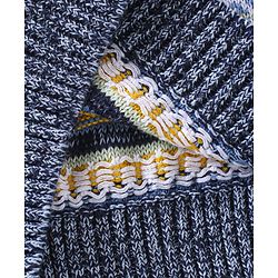 Babyhug Full Sleeves Stripes Pullover - Navy