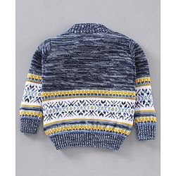 Babyhug Full Sleeves Stripes Pullover - Navy