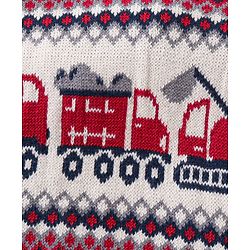 Babyhug Full Sleeves Knit Printed Pullover - Navy Blue