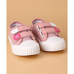 Cute Walk by Babyhug Velcro Closure Casual Shoes Solid- Pink