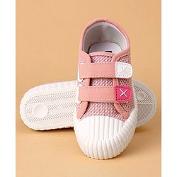 Cute Walk by Babyhug Velcro Closure Casual Shoes Solid- Pink