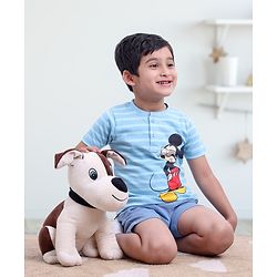 Babyhug Dog Soft Toy White and Brown - Height 35 cm