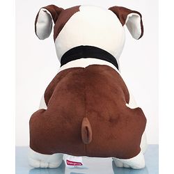 Babyhug Dog Soft Toy White and Brown - Height 35 cm