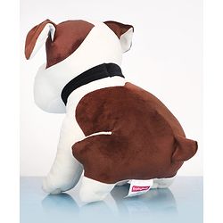 Babyhug Dog Soft Toy White and Brown - Height 35 cm