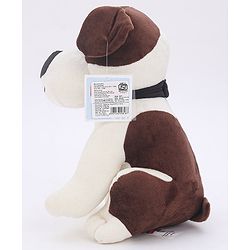 Babyhug Dog Soft Toy White and Brown - Height 35 cm