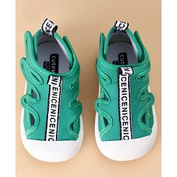 Cute Walk by Babyhug Casual Shoes with Velcro - Green