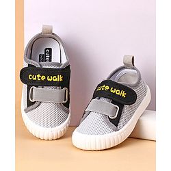 Cute Walk by Babyhug Casual Shoes Solid- Grey