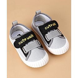 Cute Walk by Babyhug Casual Shoes Solid- Grey