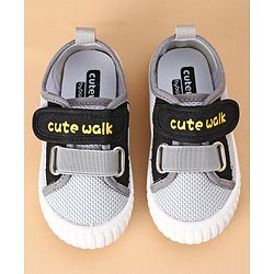 Cute Walk by Babyhug Casual Shoes Solid- Grey