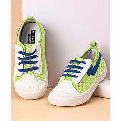 Cute Walk by Babyhug Casual Shoes Solid - Green Blue
