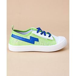 Cute Walk by Babyhug Casual Shoes Solid - Green Blue