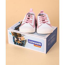 Cute Walk by Babyhug Casual Shoes Solid- Pink