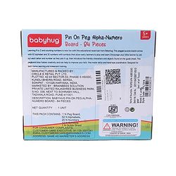 Babyhug Pin on Peg Alpha Numero Board - 84 Pieces
