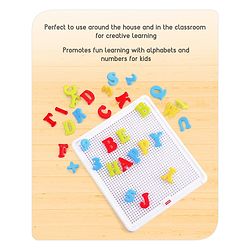 Babyhug Pin on Peg Alpha Numero Board - 84 Pieces
