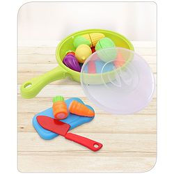 Babyhug Vegetables Cutting Playset with Frypan - 16 Pieces