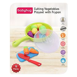 Babyhug Vegetables Cutting Playset with Frypan - 16 Pieces