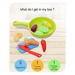 Babyhug Vegetables Cutting Playset with Frypan - 16 Pieces