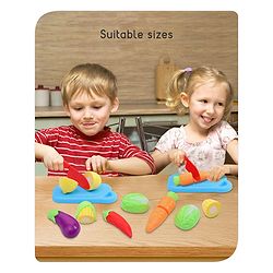 Babyhug Vegetables Cutting Playset with Frypan - 16 Pieces