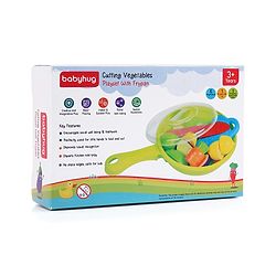 Babyhug Vegetables Cutting Playset with Frypan - 16 Pieces