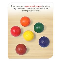 Babyhug My First Super Ball Crayons  - Pack of 6