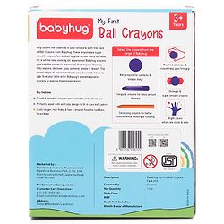 Babyhug My First Super Ball Crayons  - Pack of 6