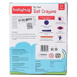 Babyhug My First Super Ball Crayons  - Pack of 6