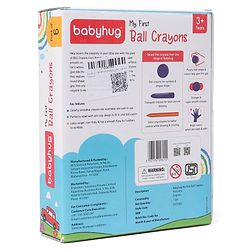 Babyhug My First Super Ball Crayons  - Pack of 6