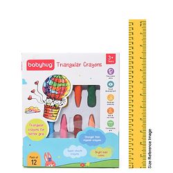 Babyhug Jumbo Triangular Crayons - 12 Shades