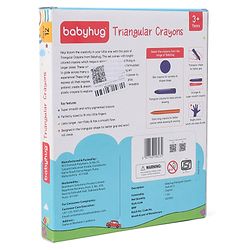 Babyhug Jumbo Triangular Crayons - 12 Shades