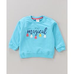 Babyhug Full Sleeves Sweatshirts Printed Pack of 2- Blue Pink