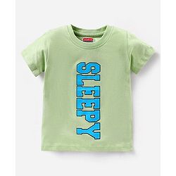 Babyhug Half Sleeves Cotton Night Suit Multiprint - Green Blue