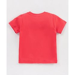 Babyhug Half Sleeves Printed T-Shirt & Pyjama Set - Red