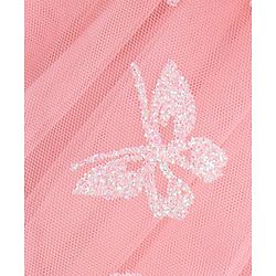 Babyhug Sleeveless Party Wear Shimmered Frock - Peach