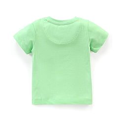 Babyhug Half Sleeves T-Shirt Giraffe Print - Green