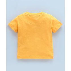 Babyhug Cotton Half Sleeves T-Shirts Wild Animal Print Pack of 5 - Blue & Orange