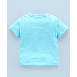 Babyhug Cotton Half Sleeves T-Shirts Wild Animal Print Pack of 5 - Blue & Orange