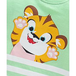 Babyhug Cotton Half Sleeves T-Shirts Wild Animal Print Pack of 5 - Blue & Orange