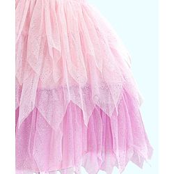 Babyhug Sleeveless Knee Length Party Wear Frock - Pink