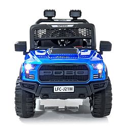 Babyhug Battery Operated Jeep With Music And Lights - Blue