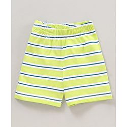 Babyhug Cotton Half Sleeves Shorts Set Placement Print - Blue Green