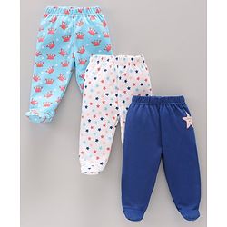 Babyhug Bootie Leggings Multiprint Pack of 3 - Multicolor