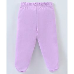 Babyhug Bootie Leggings Floral & Bear Print Pack of 3 - Pink & Purple