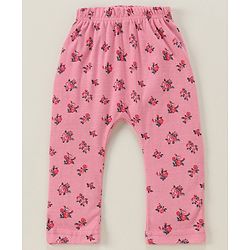 Babyhug Full Length Diaper Leggings Dot & Floral Print Pack Of 3 - Multicolor
