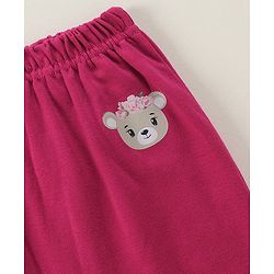 Babyhug Full Length Diaper Leggings Dot & Floral Print Pack Of 3 - Multicolor