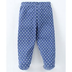 Babyhug Cotton Full Length Bootie Pant Polka Dot Print Pack Of 3 - Red Blue Pink