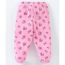 Babyhug Cotton Full Length Bootie Pant Polka Dot Print Pack Of 3 - Red Blue Pink