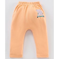Babyhug Full Length Striped Diaper Pants Hippopotamus Print Pack of 3 - Multicolor
