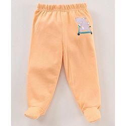 Babyhug Cotton Footed Leggings Multi Print Pack of 3  - Multicolour