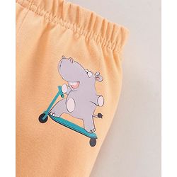 Babyhug Cotton Footed Leggings Multi Print Pack of 3  - Multicolour