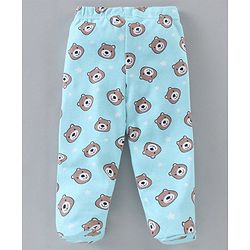Babyhug Footed Bootie Leggings Stripes & Bear Print Pack Of 3 - Multicolor